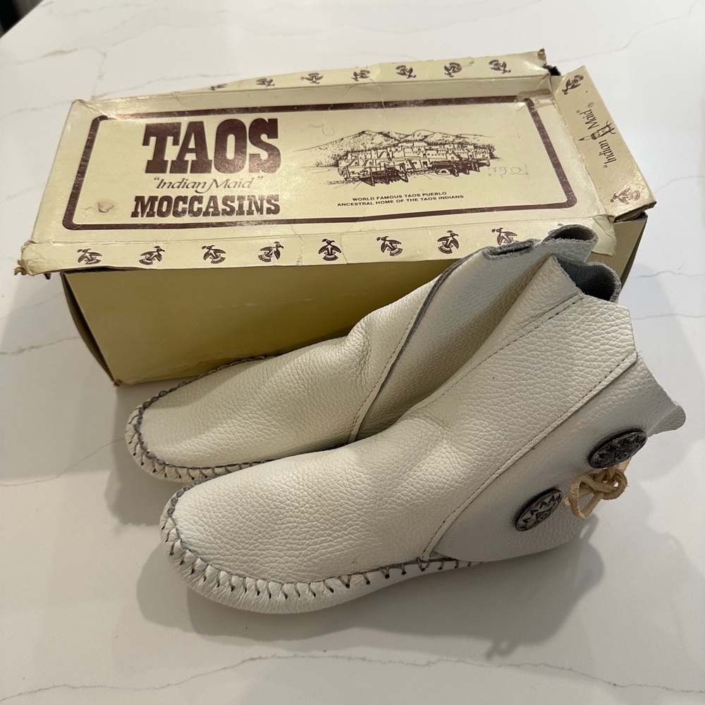Taos White Moccasins